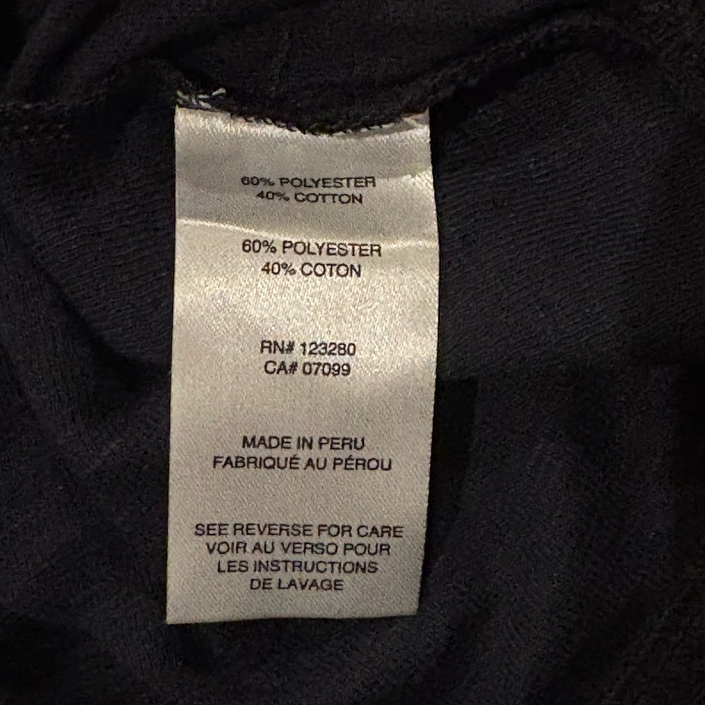 NEW Travis Mathew Navy Hoodie Social Jet Lag Graphic Pullover Size Medium NWOT - Picture 5 of 5